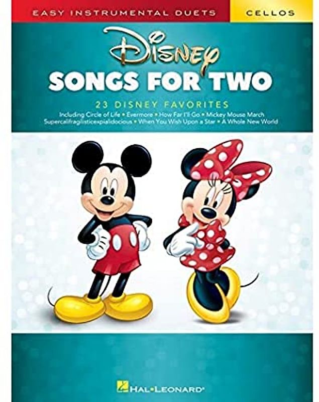 Disney Songs for Two Cellos: Easy Instrumental Duets