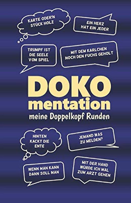 Doppelkopf Buch - Ergebnisblock - DOKO mentation: Notizen einer Doppelkopf-Ikone: Doppelkopf Punkteliste Spielblock - Geschenk für DOKO-Spieler blv