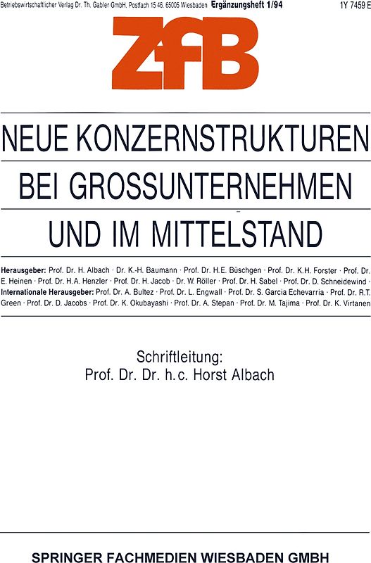 Neue Konzernstrukturen bei Großunternehmen und im Mittelstand