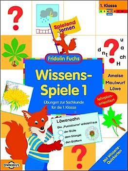 Wissens-Spiele 1 - Übungen zur Sachkunde für die 1. Klasse