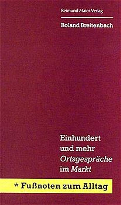 Fussnoten zum Alltag