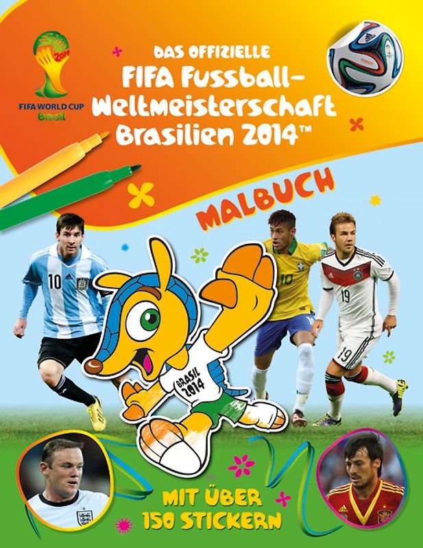 Das offizielle FIFA Fussball-Weltmeisterschaft Brasilien 2014 Malbuch