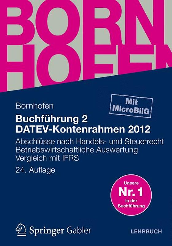 Buchführung 2 DATEV-Kontenrahmen 2012