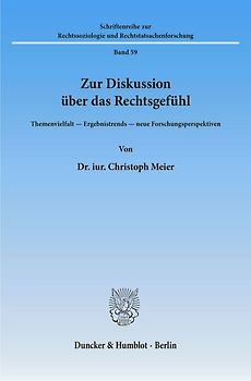 Zur Diskussion über das Rechtsgefühl.