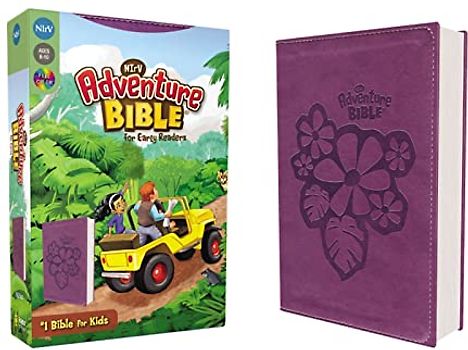 NIrV, Adventure Bible for Early Readers, Leathersoft, Purple, Full Color