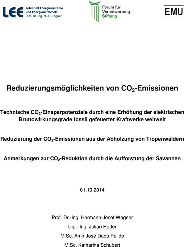 Reduzierungsmöglichkeiten von CO2-Emmissionen