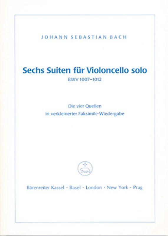 Sechs Suiten für Violoncello solo