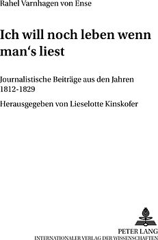 «Ich will noch leben, wenn man’s liest»