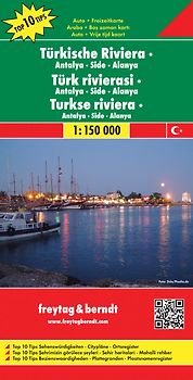 freytag & berndt Straßenkarte Türkische Riviera - Antalya - Side - Alanya 1:150.000