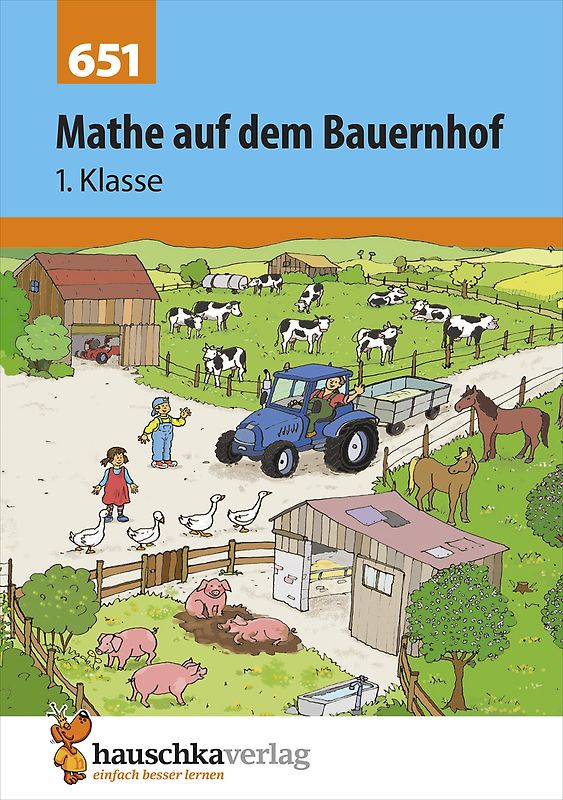 Mathe auf dem Bauernhof 1. Klasse, A5-Heft
