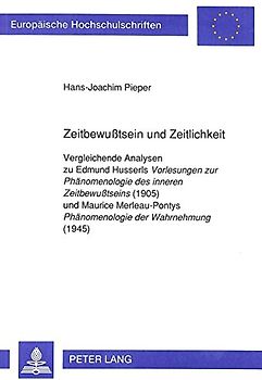 Zeitbewußtsein und Zeitlichkeit