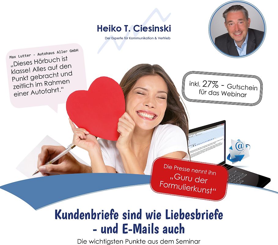 Kundenbriefe sind wie Liebesbriefe - und E-Mails auch