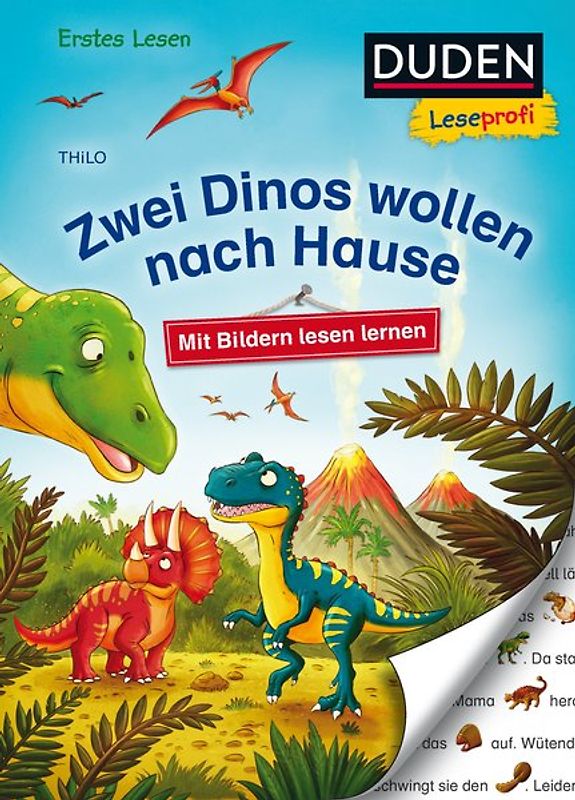 Duden Leseprofi – Mit Bildern lesen lernen: Zwei Dinos wollen nach Hause, Erstes Lesen