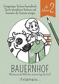 Bauernhof - Malbuch ab 3 Jahren