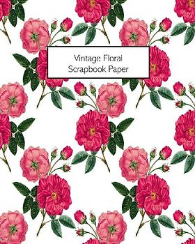 Vintage Floral Scrapbook Paper