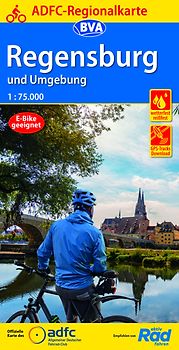 BVA ADFC Regionalkarte Regensburg und Umgebung 1:75.000