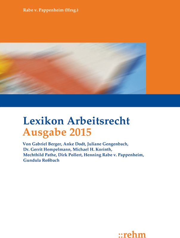 Lexikon Arbeitsrecht 2015