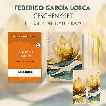 Doña Rosita la soltera Geschenkset (Buch mit Audio-Online) + Eleganz der Natur Schreibset Basics