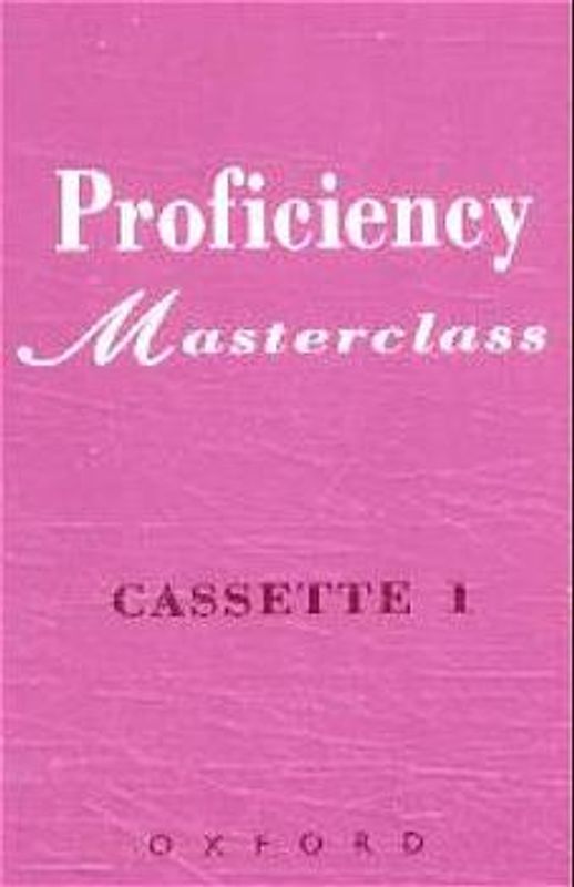 Proficiency Masterclass / Audio-Kassetten