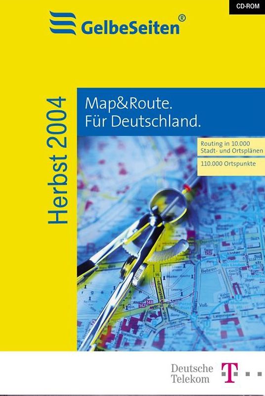 Gelbe Seiten für Deutschland + Map & Route - Herbst 2004 MacOS