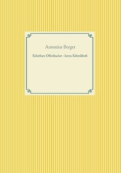 Schriftart Offenbacher - leeres Schreibheft