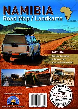 Namibia Road Map / Straßenkarte