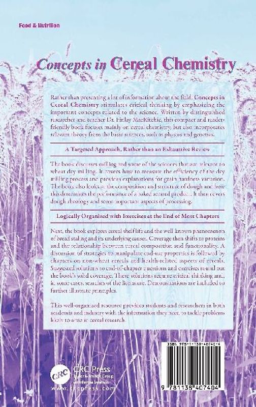 Concepts in Cereal Chemistry