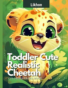 Likhon Toddler Cute Realistic Cheetah Coloring Pages Book