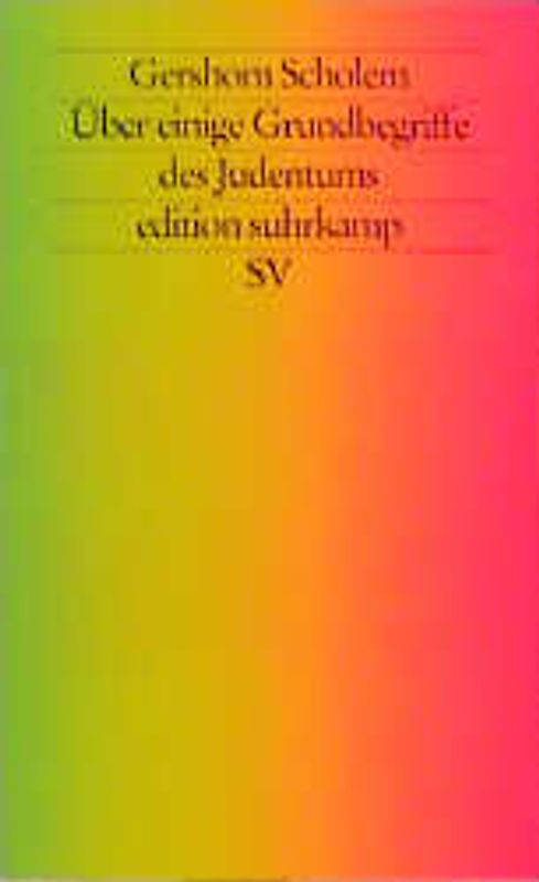 Über einige Grundbegriffe des Judentums