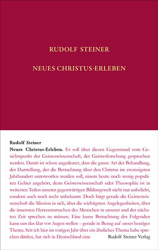 Neues Christus-Erleben