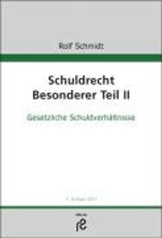 Schuldrecht Besonderer Teil II