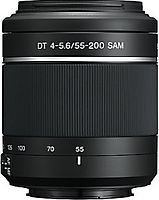 Sony DT 55-200 mm F4.0-5.6 APS-C SAM II 55 mm Filtergewinde (Sony A-mount Anschluss) schwarz