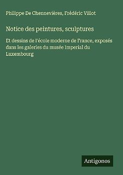 Notice des peintures, sculptures