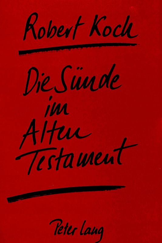 Die Sünde im Alten Testament