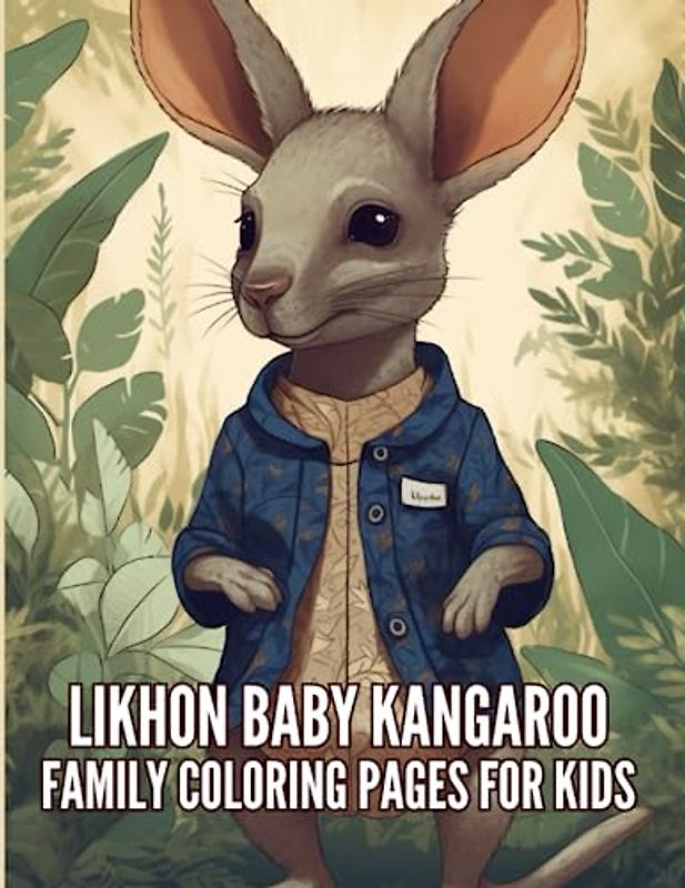 Likhon Baby Kangaroo Family Coloring Pages for kids