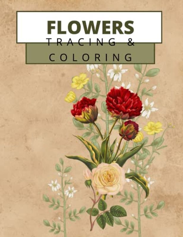 TRACING & COLORING FLOWERS: PEN DRAWING | ADD LINES | INNER PEACE | COLORINGS FOR GROWN-UPS | DEEPLY SATISFYING