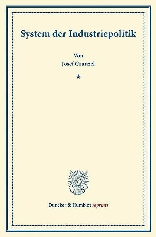 System der Industriepolitik.