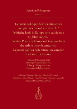 Politische Lyrik in Europa vom 12. bis zum 15. Jahrhundert