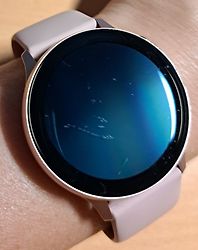 Image client pour Samsung Galaxy Watch Active2 40 mm - Boîtier en aluminium or et bracelet sport or [Wi-Fi]