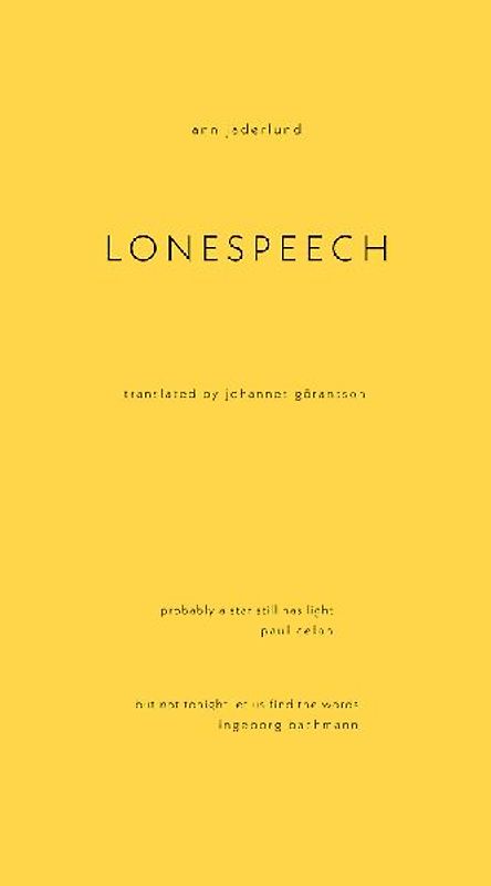 Lonespeech