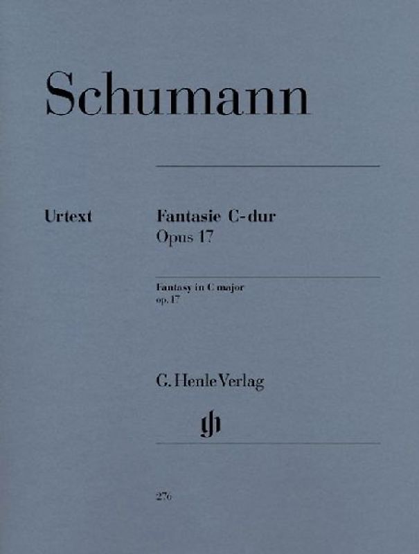 SCHUMANN - Fantasia en Do Mayor Op.17 para Piano (Urtext) - SCHUMANN