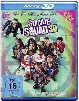 Suicide Squad 3D [Extended Cut, 2 Discs] 3D Blu-ray Disc
