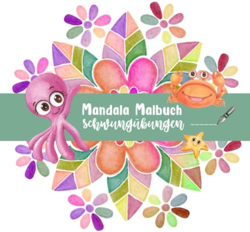 Mandala Malbuch Schwungübungen: Schwungübungen für Kindergarten, Vorschule, Kleinkinder und Senioren