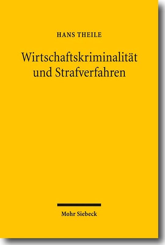 Wirtschaftskriminalität und Strafverfahren