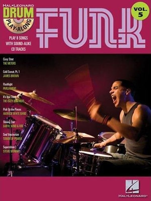 Drum Play-Along Volume 5 Funk Drums Book/Cd (Hal Leonard Drum Play-Along) - Various