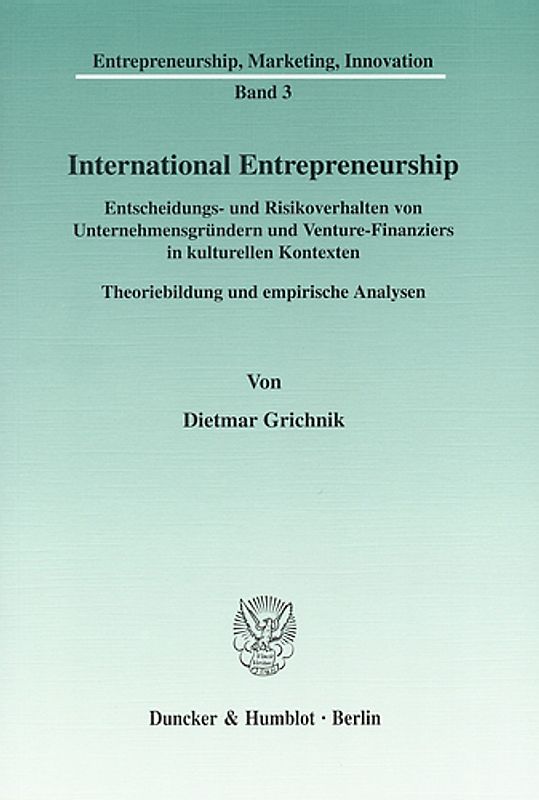 International Entrepreneurship.