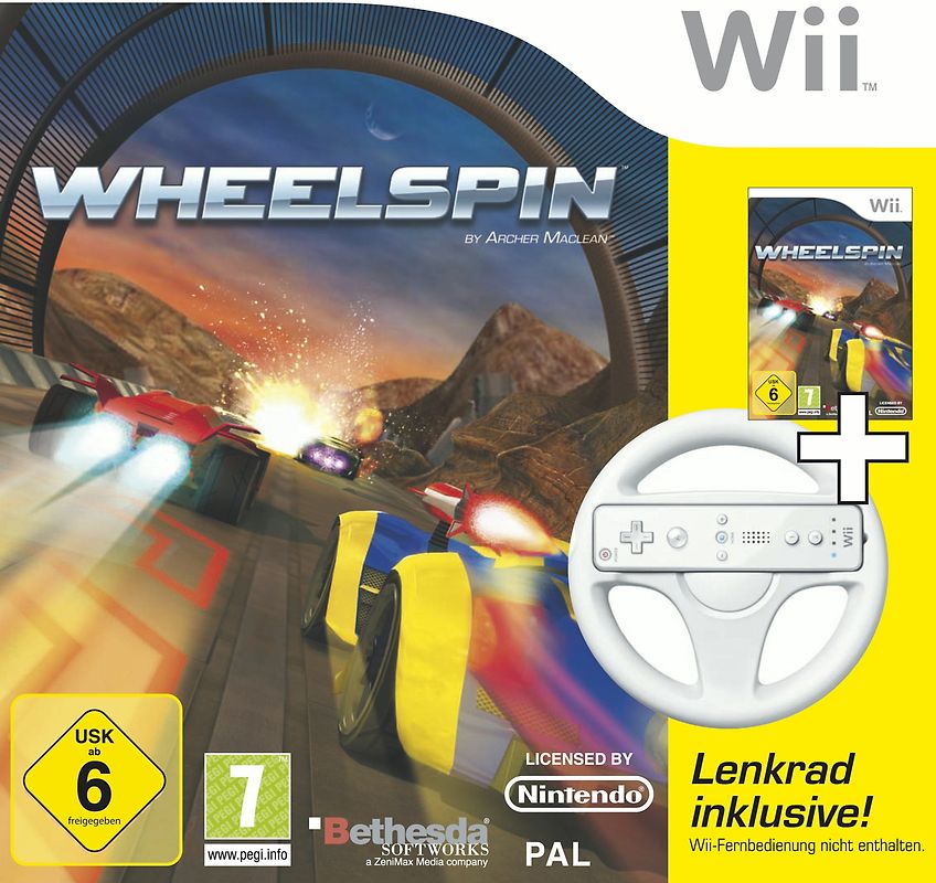 Wheelspin inkl. Lenkrad Bundleversion
