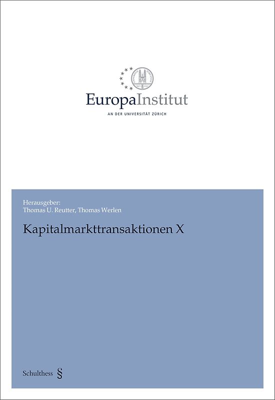 Kapitalmarkttransaktionen X