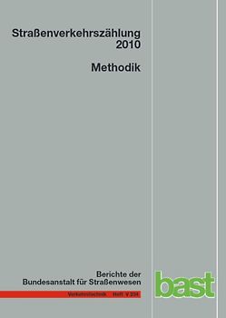 Straßenverkehrszählung 2010:Methodik