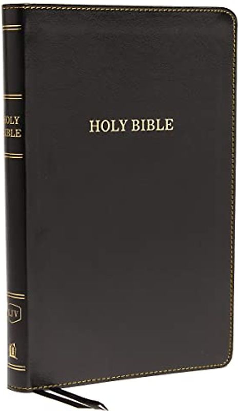 KJV, Thinline Bible, Standard Print, Imitation Leather, Black, Red Letter Edition